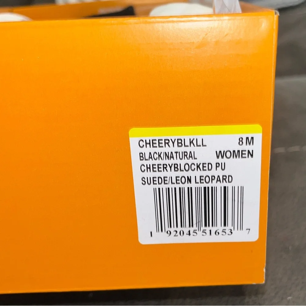 NEW! Rocket Dog Cheery Blocked Sneakers Leopard Cream Black Cheetah NWT Size 8 - Picture 10 of 14